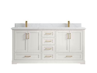 Boston 72 in. W x 22 in. D Double Sink Bathroom Vanity - Willow Bath and Vanity