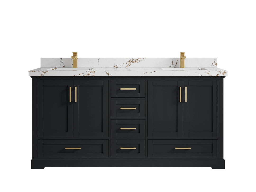 Boston 72 in. W x 22 in. D Double Sink Bathroom Vanity - Willow Bath and Vanity