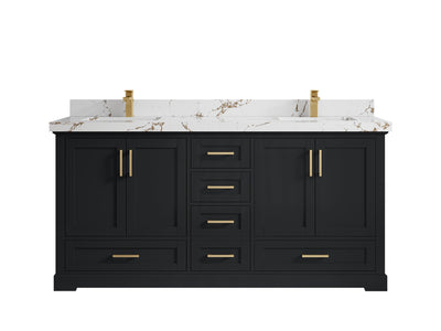 Boston 72 in. W x 22 in. D Double Sink Bathroom Vanity - Willow Bath and Vanity
