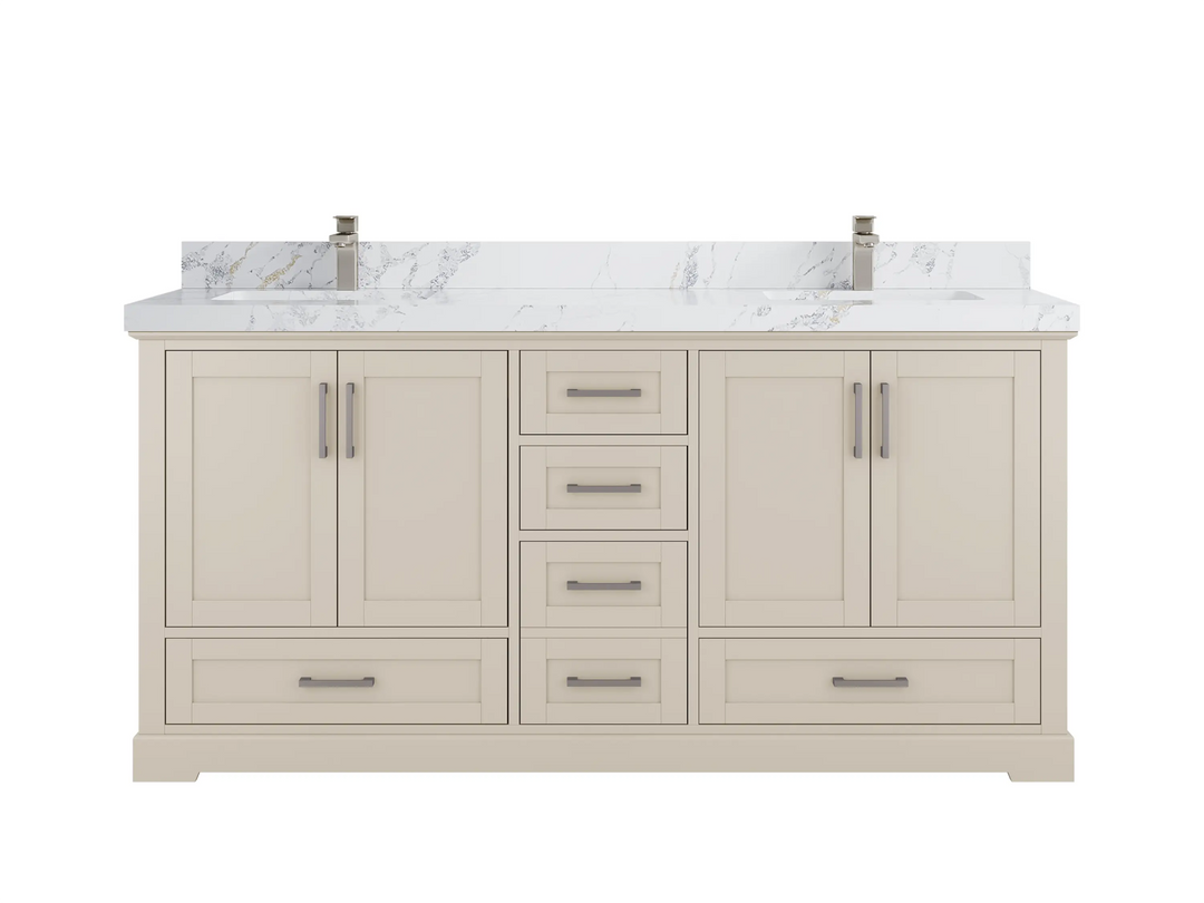 Boston 72 in. W x 22 in. D Double Sink Bathroom Vanity - Willow Bath and Vanity