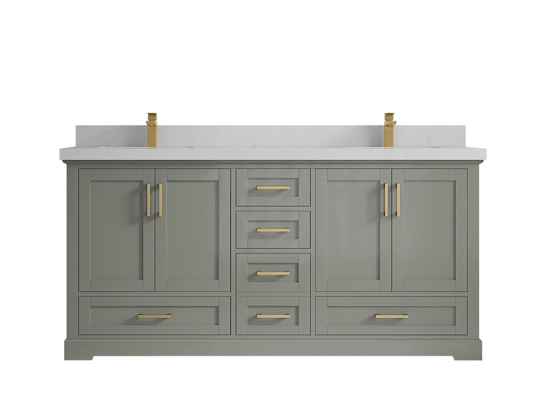 Boston 72 in. W x 22 in. D Double Sink Bathroom Vanity - Willow Bath and Vanity