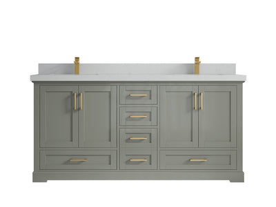 Boston 72 in. W x 22 in. D Double Sink Bathroom Vanity - Willow Bath and Vanity