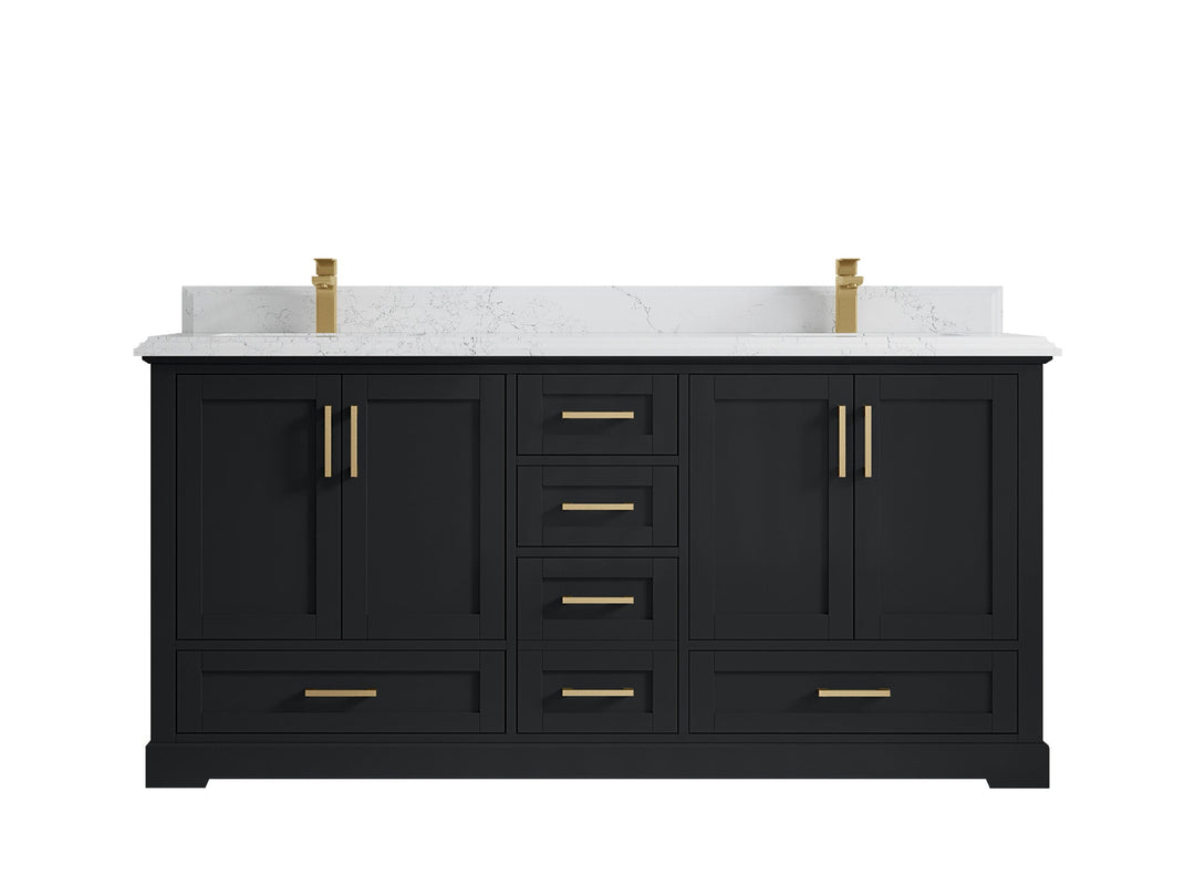 Boston 72 in. W x 22 in. D Double Sink Bathroom Vanity - Willow Bath and Vanity