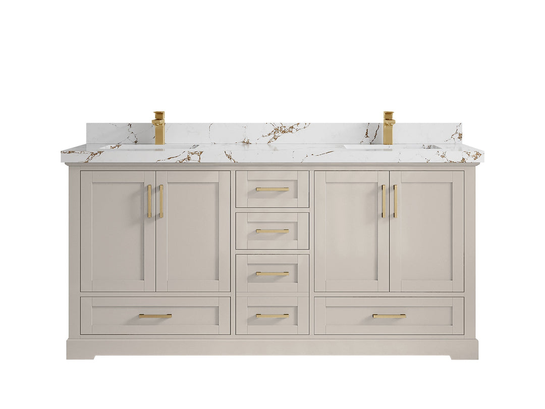 Boston 72 in. W x 22 in. D Double Sink Bathroom Vanity - Willow Bath and Vanity