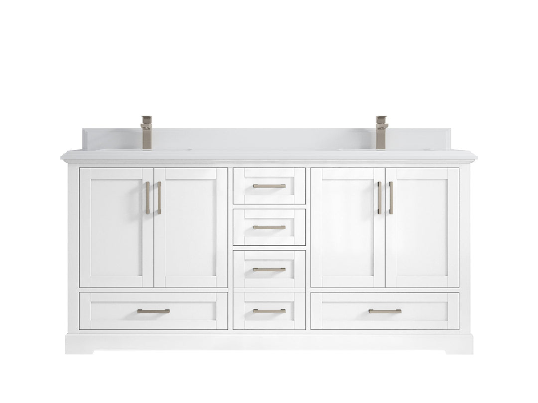 Boston 72 in. W x 22 in. D Double Sink Bathroom Vanity - Willow Bath and Vanity