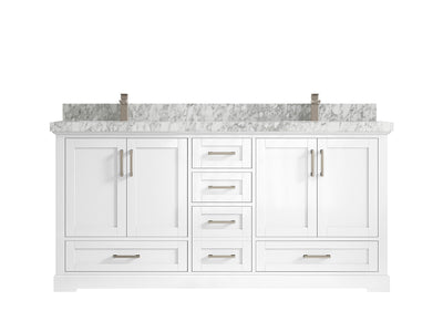 Boston 72 in. W x 22 in. D Double Sink Bathroom Vanity - Willow Bath and Vanity