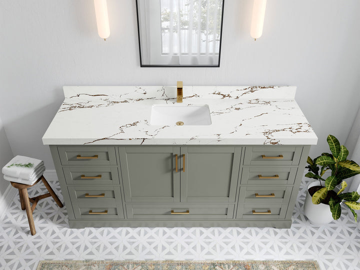 Boston 72 in. W x 22 in. D Single Sink Bathroom Vanity - photo 35