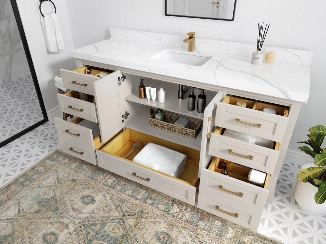 Boston 72 in. W x 22 in. D Single Sink Bathroom Vanity - Willow Bath and Vanity