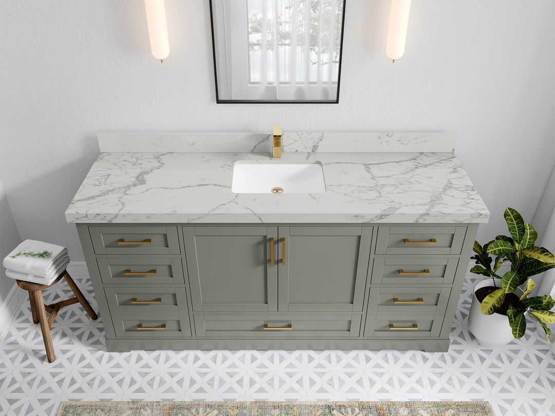 Boston 72 in. W x 22 in. D Single Sink Bathroom Vanity - Willow Bath and Vanity