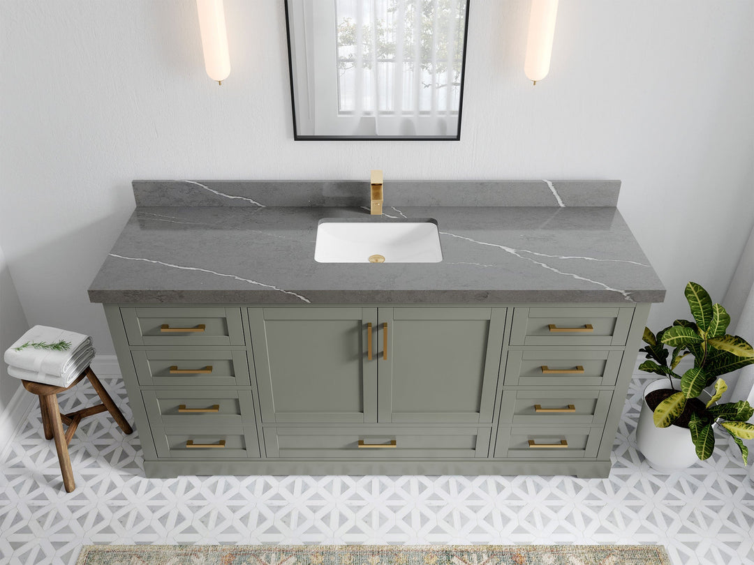 Boston 72 in. W x 22 in. D Single Sink Bathroom Vanity - Willow Bath and Vanity