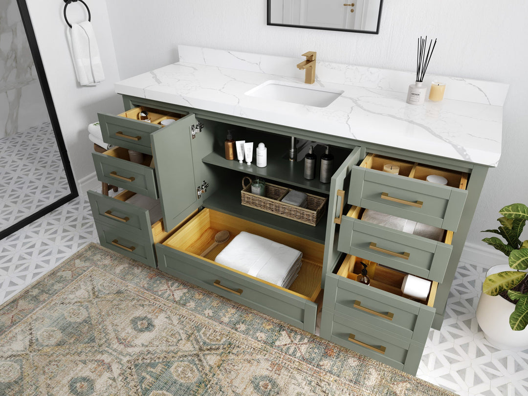 Boston 72 in. W x 22 in. D Single Sink Bathroom Vanity - Willow Bath and Vanity