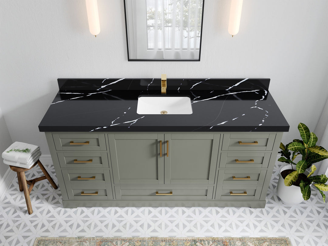 Boston 72 in. W x 22 in. D Single Sink Bathroom Vanity - Willow Bath and Vanity