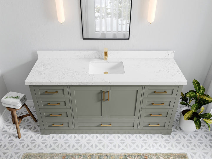 Boston 72 in. W x 22 in. D Single Sink Bathroom Vanity - photo 29