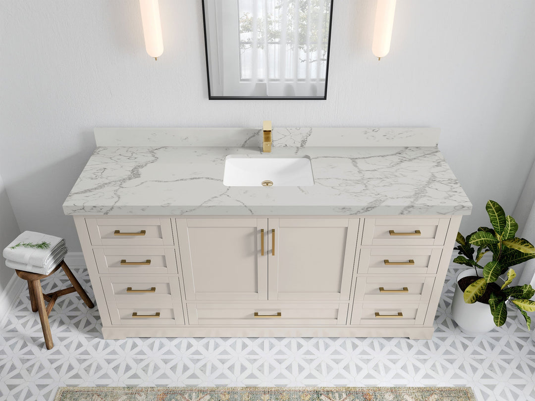Boston 72 in. W x 22 in. D Single Sink Bathroom Vanity - Willow Bath and Vanity