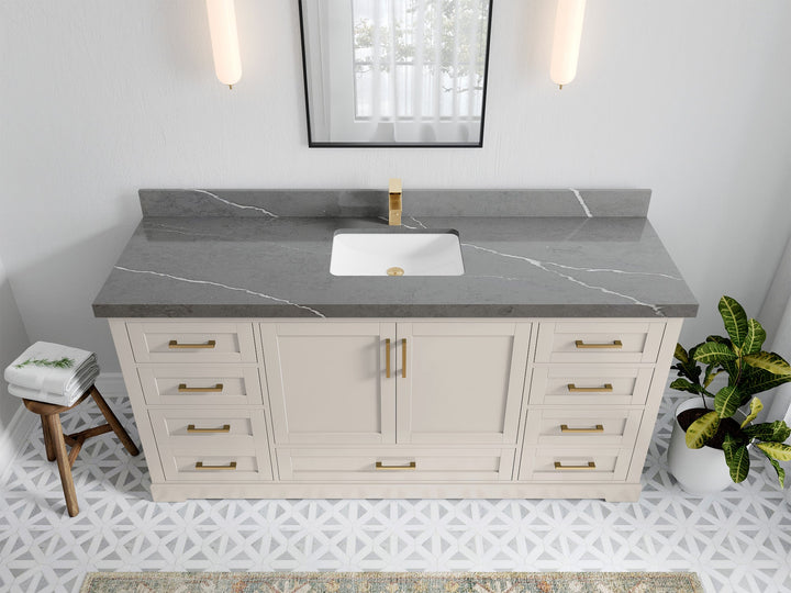 Boston 72 in. W x 22 in. D Single Sink Bathroom Vanity - photo 33