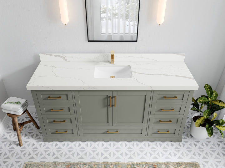 Boston 72 in. W x 22 in. D Single Sink Bathroom Vanity - photo 15