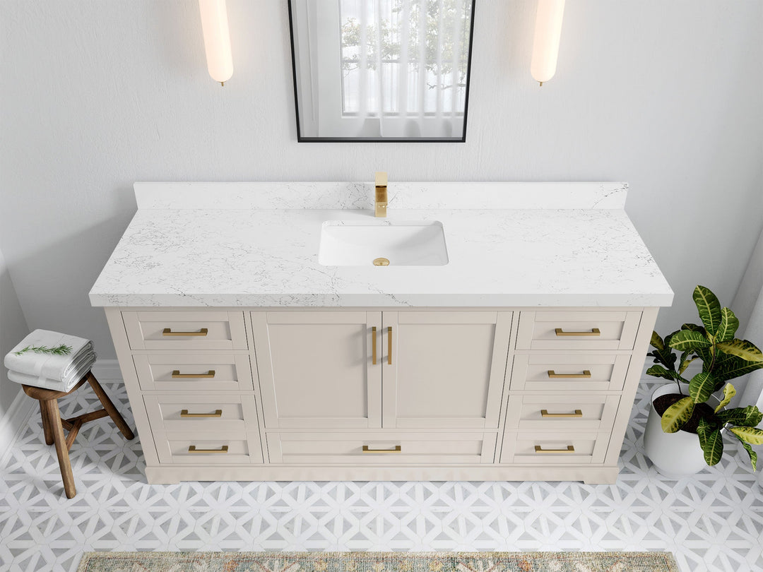 Boston 72 in. W x 22 in. D Single Sink Bathroom Vanity - Willow Bath and Vanity