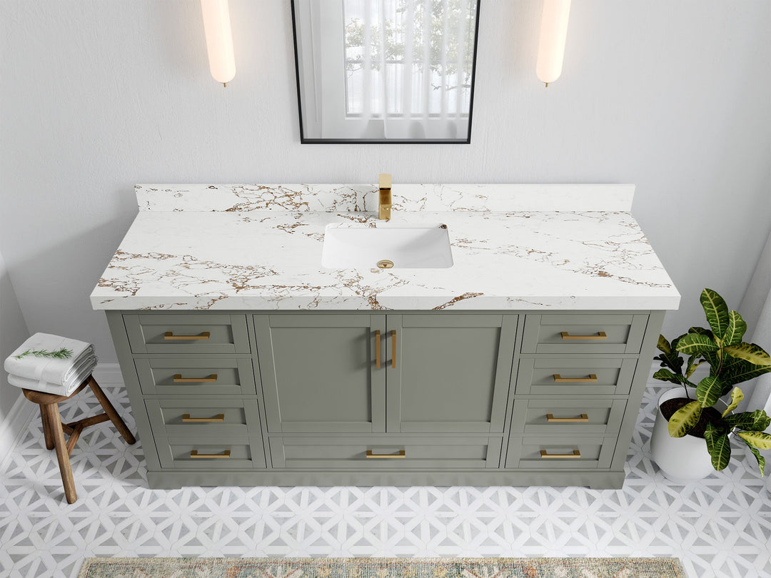 Boston 72 in. W x 22 in. D Single Sink Bathroom Vanity - Willow Bath and Vanity