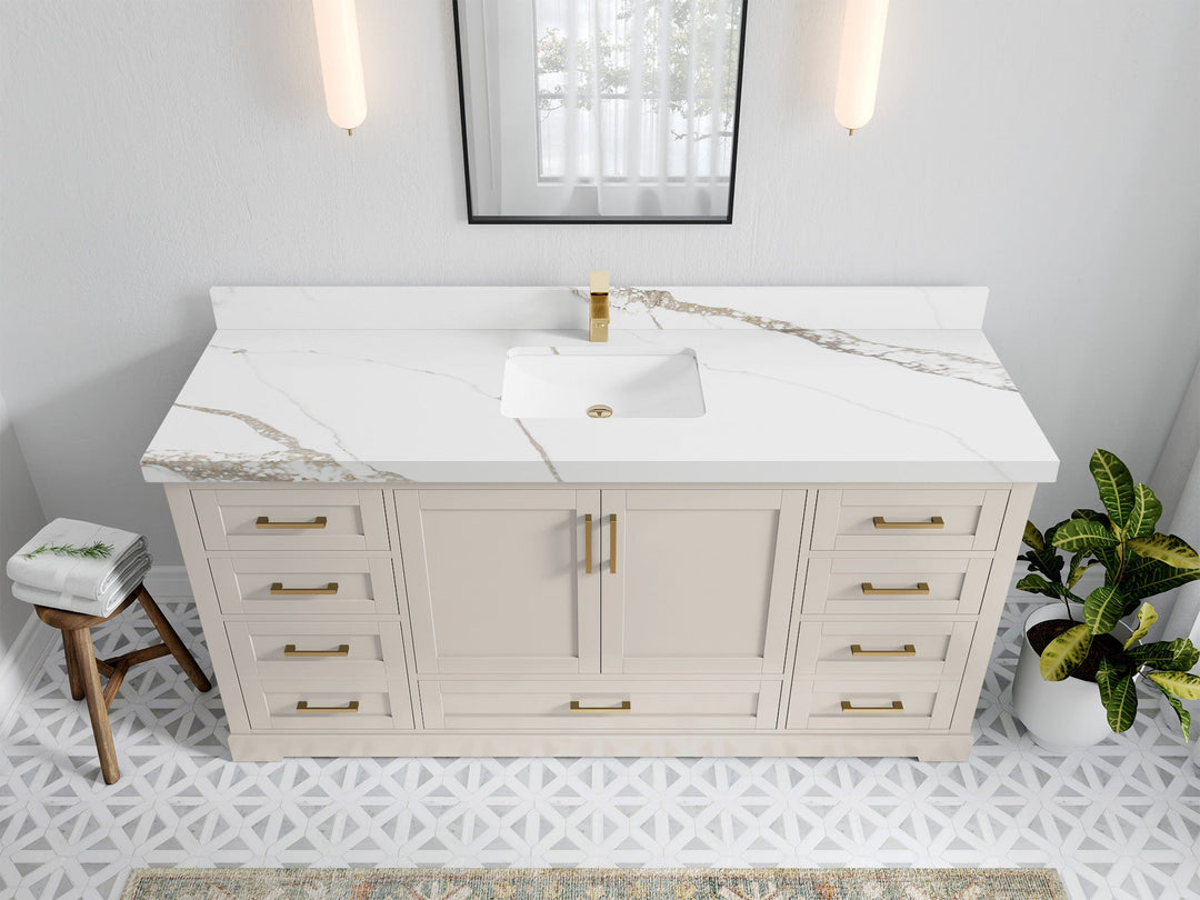 Boston 72 in. W x 22 in. D Single Sink Bathroom Vanity - Willow Bath and Vanity