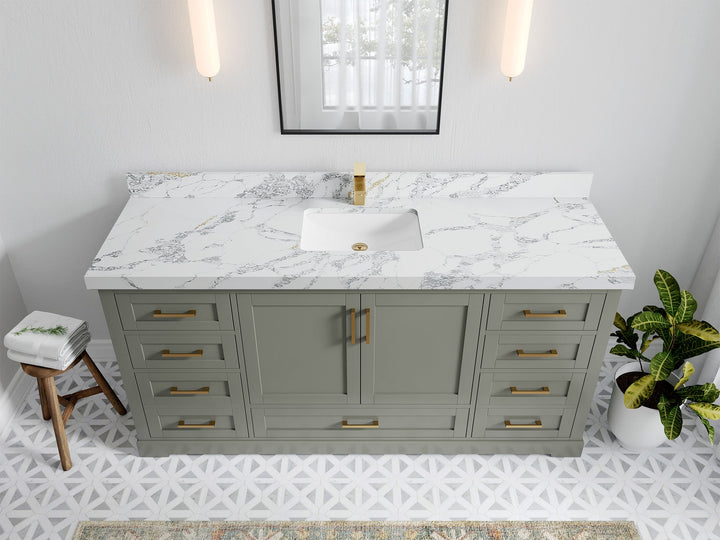 Boston 72 in. W x 22 in. D Single Sink Bathroom Vanity - photo 19