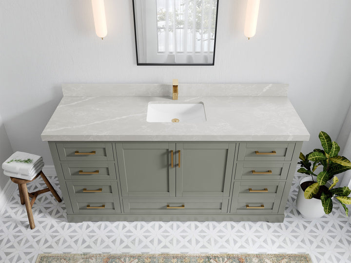 Boston 72 in. W x 22 in. D Single Sink Bathroom Vanity - photo 31