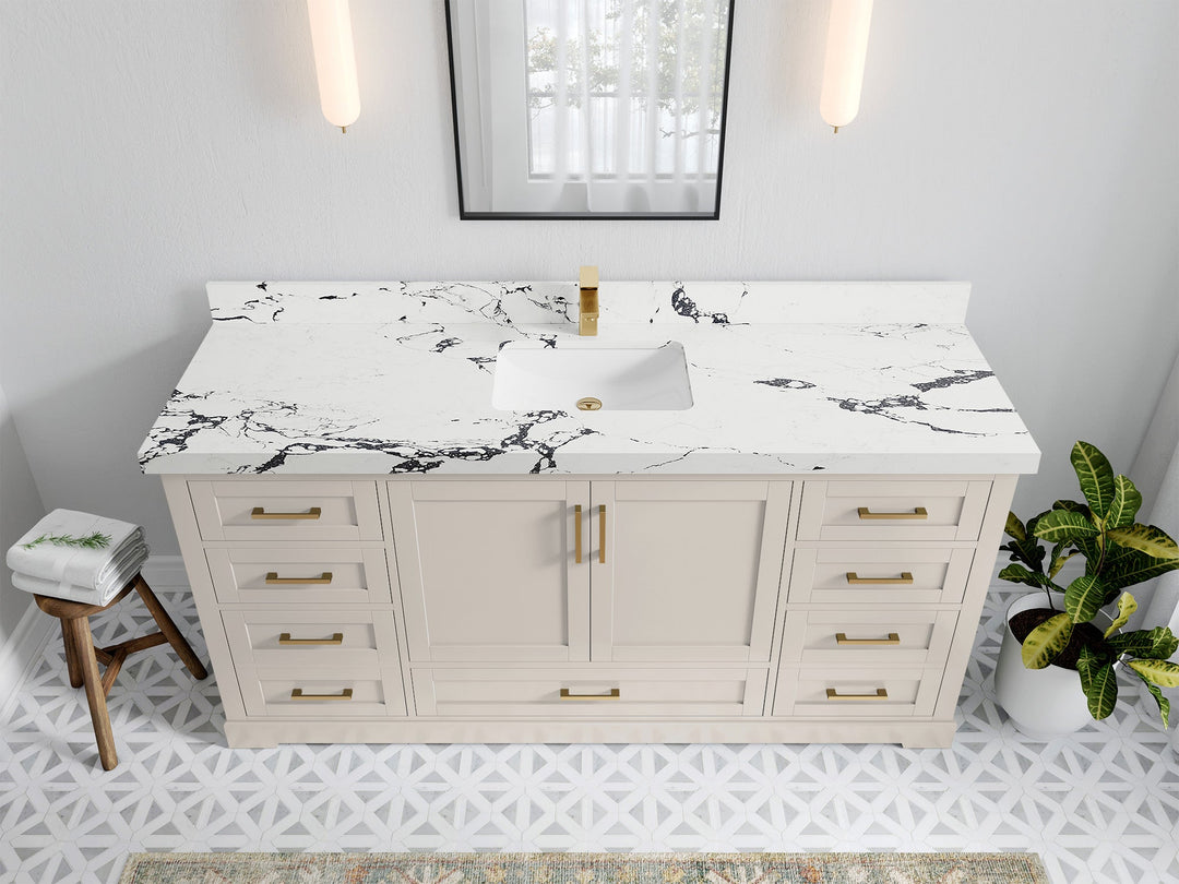 Boston 72 in. W x 22 in. D Single Sink Bathroom Vanity - Willow Bath and Vanity