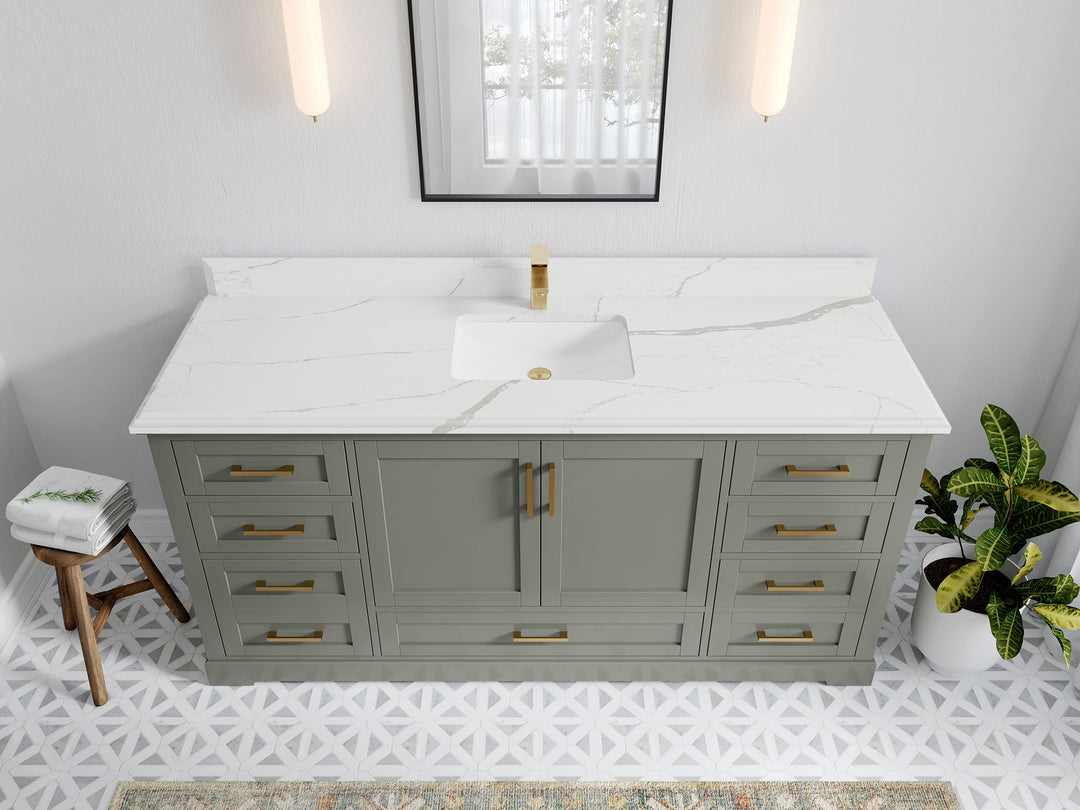 Boston 72 in. W x 22 in. D Single Sink Bathroom Vanity - Willow Bath and Vanity