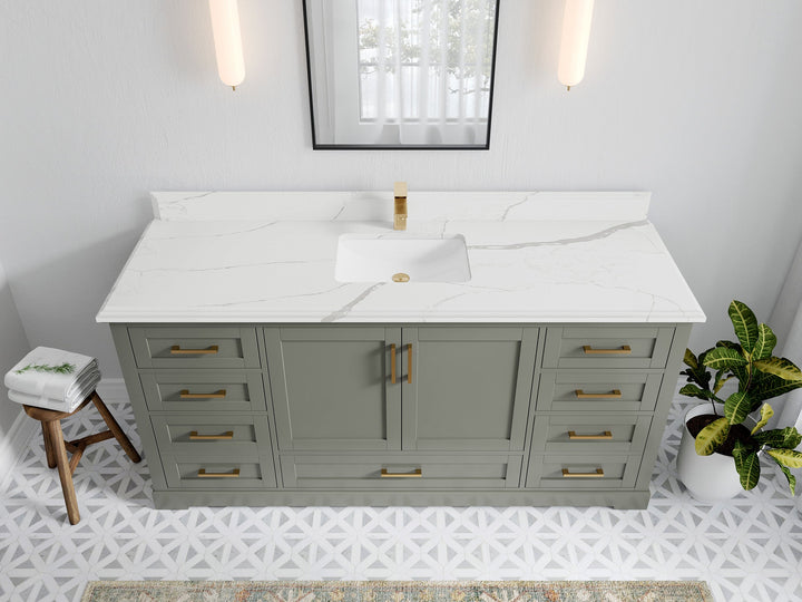 Boston 72 in. W x 22 in. D Single Sink Bathroom Vanity - photo 23