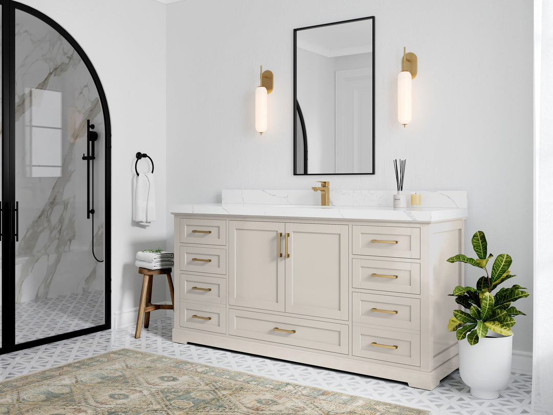 Boston 72 in. W x 22 in. D Single Sink Bathroom Vanity - Willow Bath and Vanity