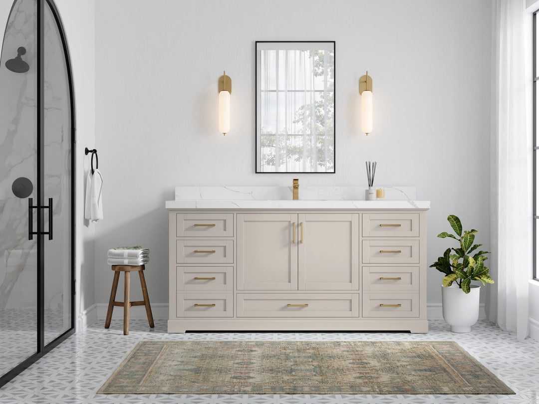 Boston 72 in. W x 22 in. D Single Sink Bathroom Vanity - Willow Bath and Vanity