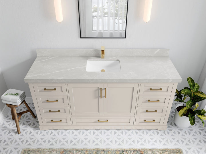 Boston 72 in. W x 22 in. D Single Sink Bathroom Vanity - photo 31