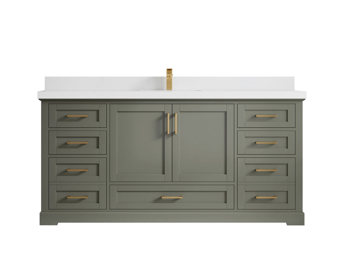 Boston 72 in. W x 22 in. D Single Sink Bathroom Vanity - Willow Bath and Vanity