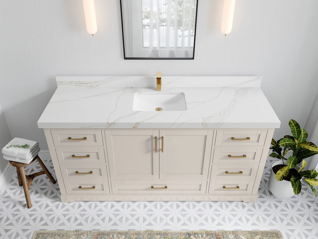 Boston 72 in. W x 22 in. D Single Sink Bathroom Vanity - Willow Bath and Vanity