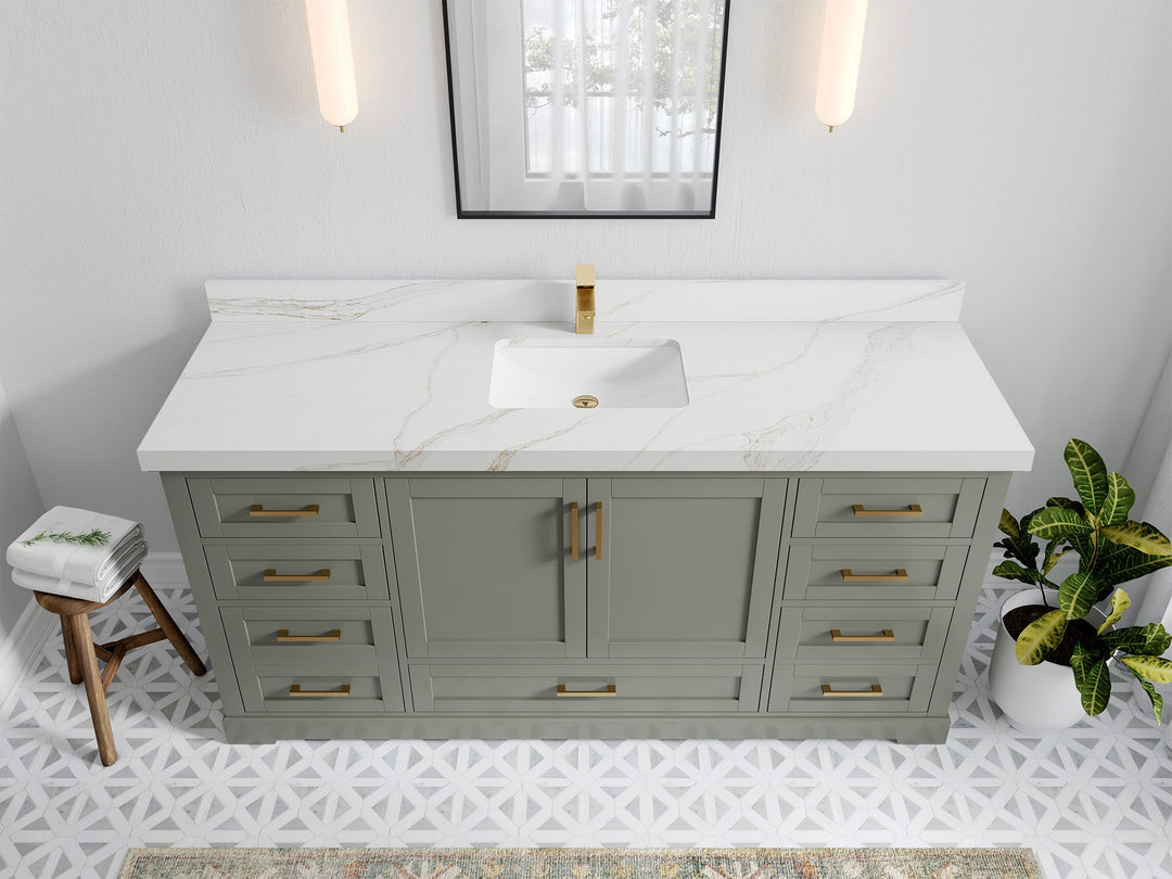 Boston 72 in. W x 22 in. D Single Sink Bathroom Vanity - Willow Bath and Vanity