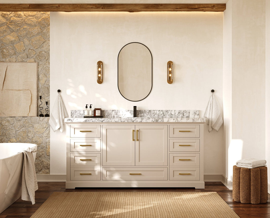 Boston 72 in. W x 22 in. D Single Sink Bathroom Vanity - Willow Bath and Vanity