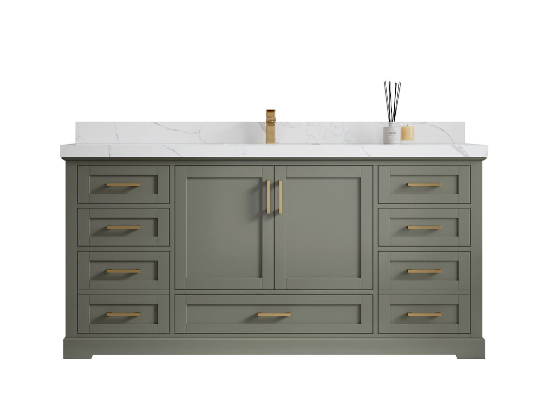 Boston 72 in. W x 22 in. D Single Sink Bathroom Vanity - Willow Bath and Vanity