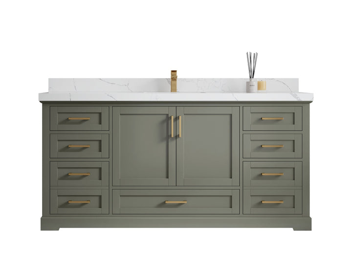 Boston 72 in. W x 22 in. D Single Sink Bathroom Vanity - photo 1
