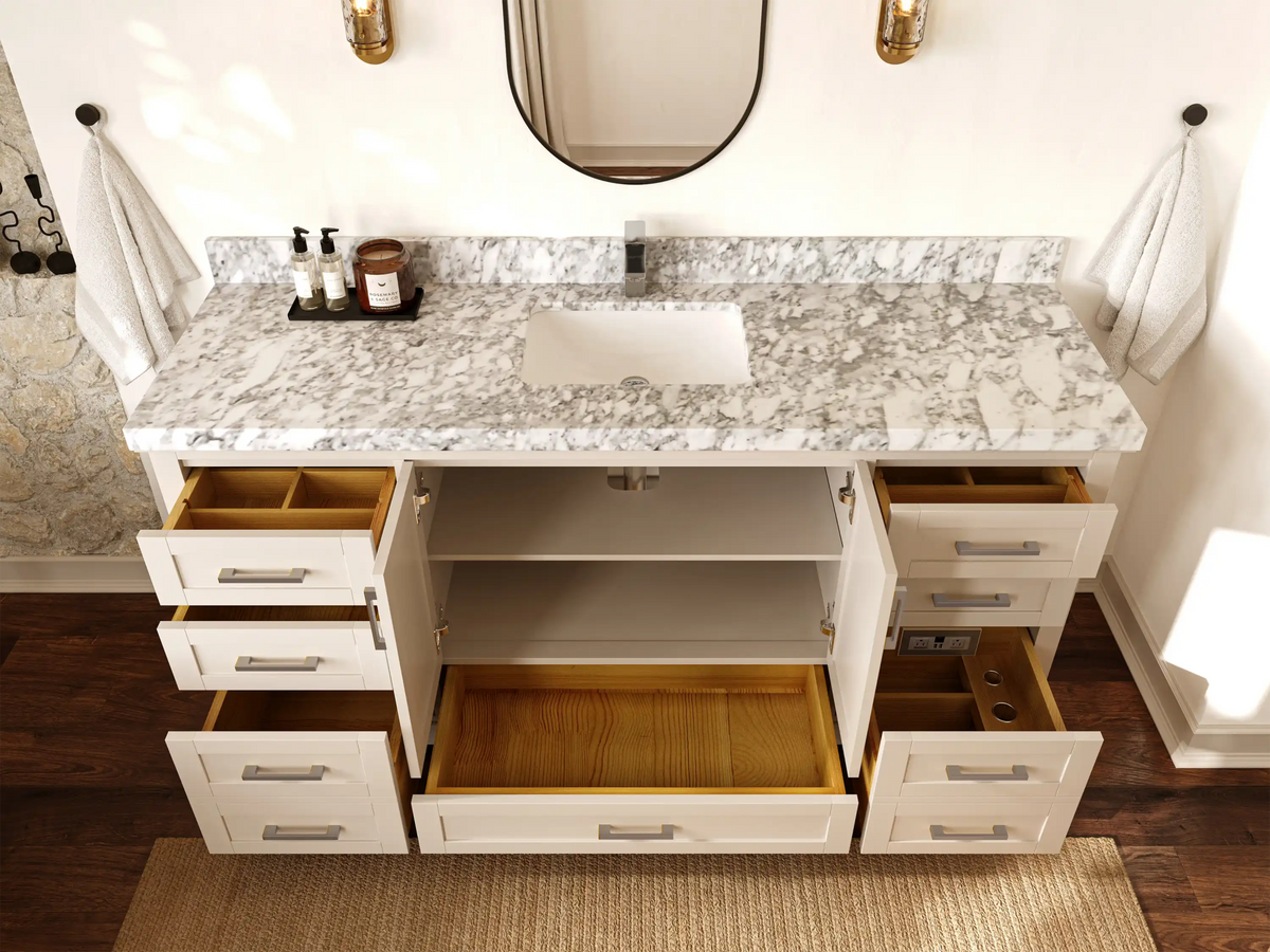 Boston 72 in. W x 22 in. D Single Sink Bathroom Vanity - Willow Bath and Vanity