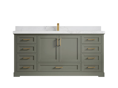 Boston 72 in. W x 22 in. D Single Sink Bathroom Vanity - Willow Bath and Vanity