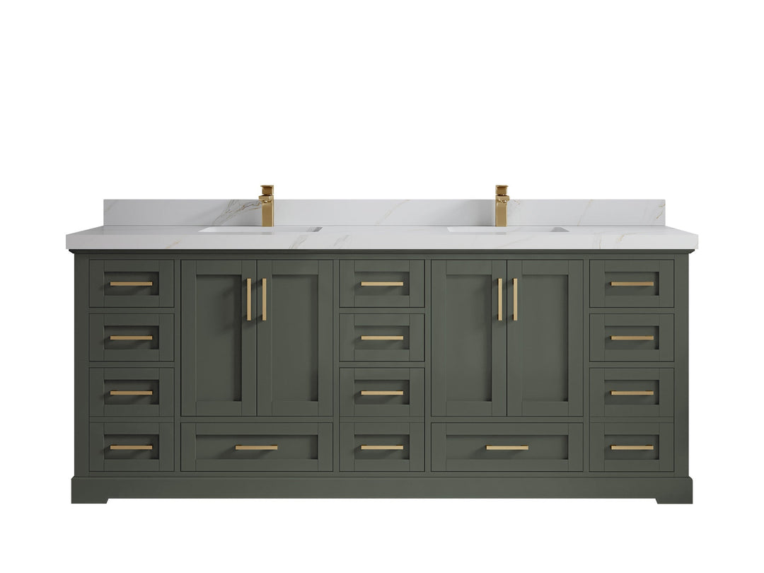 Boston 84 in. W x 22 in. D Double Sink Bathroom Vanity - Willow Bath and Vanity