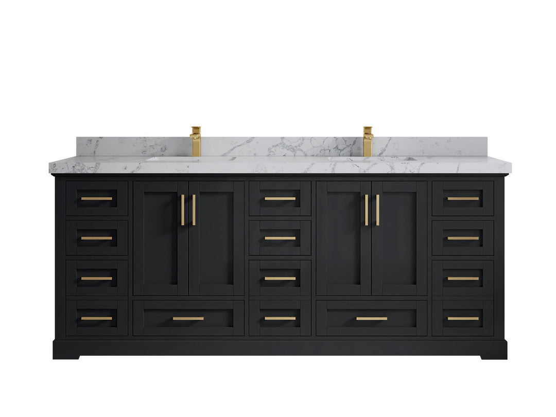 Boston 84 in. W x 22 in. D Double Sink Bathroom Vanity - Willow Bath and Vanity