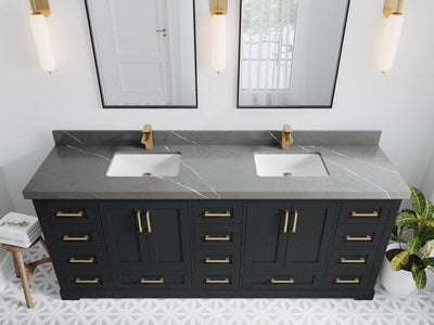 Boston 84 in. W x 22 in. D Double Sink Bathroom Vanity - Willow Bath and Vanity