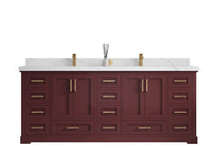 Boston 84 in. W x 22 in. D Double Sink Bathroom Vanity - photo 1