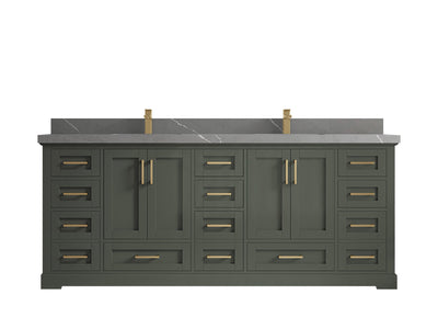 Boston 84 in. W x 22 in. D Double Sink Bathroom Vanity - Willow Bath and Vanity