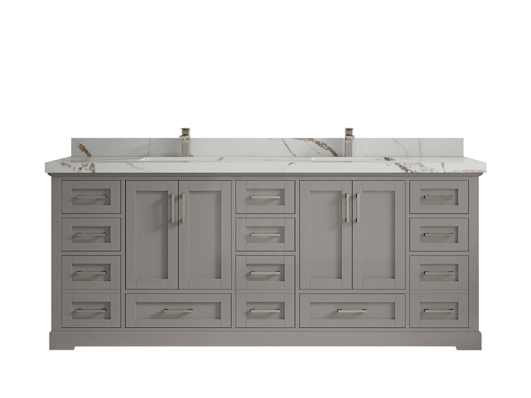 Boston 84 in. W x 22 in. D Double Sink Bathroom Vanity - Willow Bath and Vanity