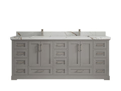 Boston 84 in. W x 22 in. D Double Sink Bathroom Vanity - photo 20