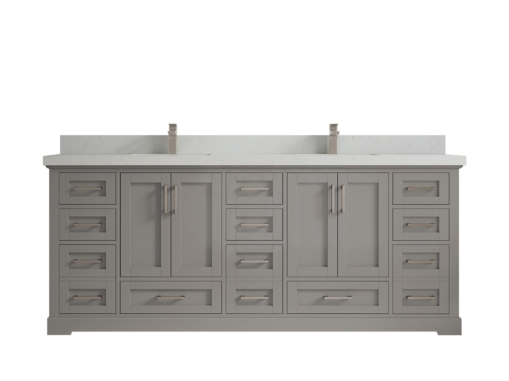 Boston 84 in. W x 22 in. D Double Sink Bathroom Vanity - Willow Bath and Vanity