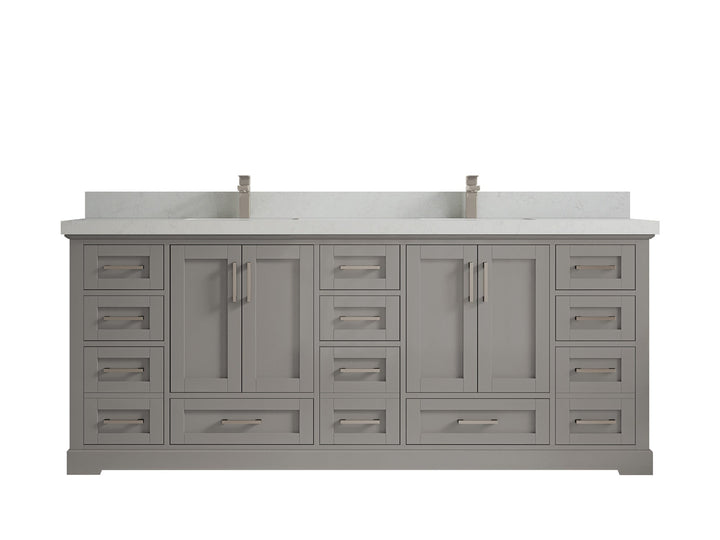 Boston 84 in. W x 22 in. D Double Sink Bathroom Vanity - photo 16