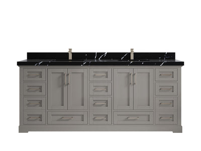 Boston 84 in. W x 22 in. D Double Sink Bathroom Vanity - Willow Bath and Vanity