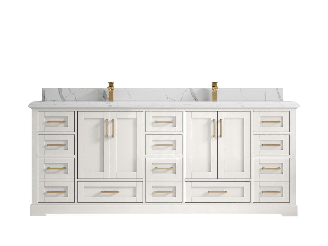 Boston 84 in. W x 22 in. D Double Sink Bathroom Vanity - Willow Bath and Vanity